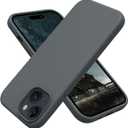 OTOFLY Compatible with iPhone 15 Case, Silicone Shockproof Slim Thin Phone Case for iPhone 15 (6.1 inch),(Space Gray)