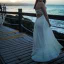 R.Vivimos Womens Summer Boho Sexy Backless Long Dresses (M)