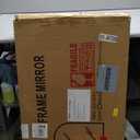 Delma Arched Bathroom Mirror, 24"x36" Wall Mounted Vanity Mirror for Bedroom, Living Room and Entryway, Black