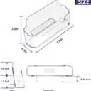 vrupin Business Card Holder for Desk - 8 Pack Acrylic Business Card Holder , Fits 30-50 Business Cards Display Business Card Stand Desktop Business Card Holders for Exhibition