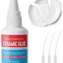 Waterproof Ceramic Glue - 30g CA Glue for Pottery & Porcelain Repair, High Temperature Resistant, No Smell After Cure and Food Grade Material