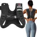 VBSD Weighted Vest for Women Men, 12lb Weight Vest with Reflective Stripe, Body Weight Vests Adjustable for Strength Training, Running, Walking, Workout, Jogging, Fitness