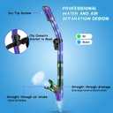 Greatever Dry Snorkel Set,Panoramic Wide View Anti-Fog Scuba Diving Mask,Professional Snorkeling Gear for Adults Kids
