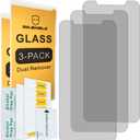 Mr.Shield [3-PACK] Privacy Screen Protector Compatible with iPhone 11 Pro/iPhone Xs/iPhone X [Tempered Glass] [Anti Spy] Screen Protector with Lifetime Replacement