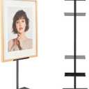 Adjustable Tabletop Easel Stand, Picture Easels for Display Up to 28" H, Metal Picture Frame Holder Stand for Art Photo, Tabletop Art Easel Stand, Black