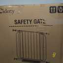 Baby Gate No Drilling, 29"-40" Auto Close Dog Gate Indoor for Doorways & Stairs, Pressure Mounted Adjustable Pet Gate, Easy Walk Through Child Gate for Children & Pets Stroller Friendly, White