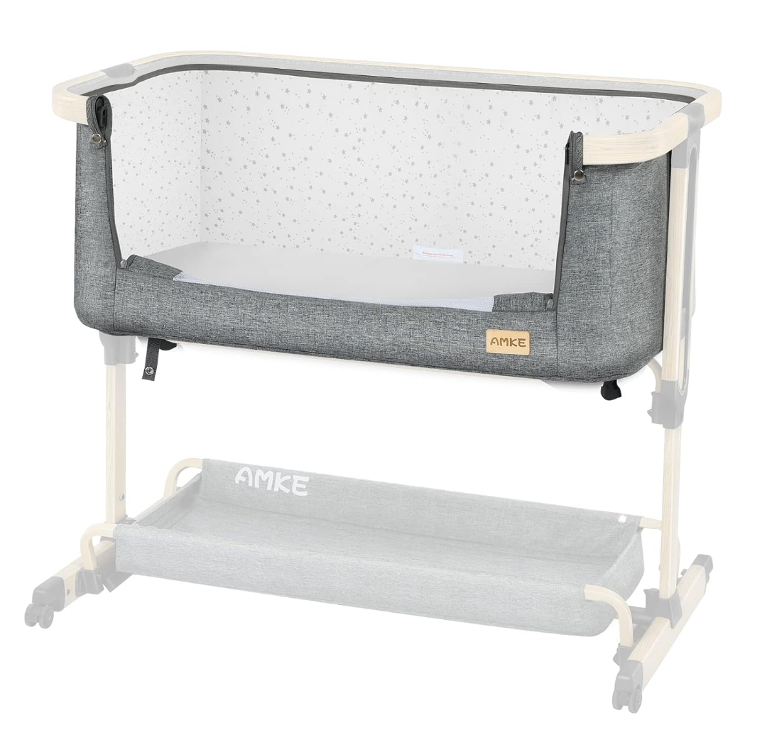 AMKE Baby Bassinets,Bedside Sleeper ,Quick Assemble Baby Crib Model OD362