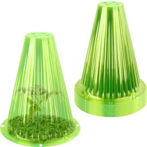 20 Pack Garden Cloches for Plants, Reusable Bell Plant Cover | Plant Covers Protectors from Animals Snails Birds Chickens Insect, 9.18" H X 7.56" D (Green)