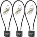 RioRand Keyed Cable Locks Simple Operation 15" Compatible with Pistols, Handguns, Rifles, and Shotguns, Storage for Locking and Safety