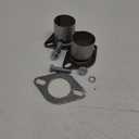 All Out Fab 2.5 inch Exhaust Flange Repair Pipe Kit 2 Bolts & Gasket hardware
