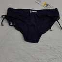 Anne Cole Women's Live in Color Side Tie Bikini Swim Bottom (Medium, Navy)