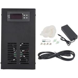 Generic Water Chiller with Silent Single Cooling System, 70W Water Cooler with Pump, Quiet Efficient Cooling for 20L Coral Shrimp Fish Hydroponic Tank Home Aquarium Use 100‑240V (US Plug)