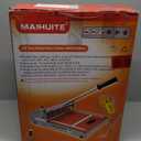 10mm Thick Floor Cutter - 13" Pro Vinyl Floor Cutter for LVP, LVT, WPC, SPC, PVC, VCT, Rigid Core Vinyl Flooring - Honing Stone Included - Manual Operation, No Electricity, No Noise