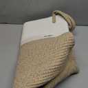 ShellKingdom Laundry Basket, Large Natural Rope Woven Storage Basket with Handles for Home, Living Room, Laundry, Storage Organizer for Blankets, Clothes, Toys, 19.7 x 14.96 INCH (2-Toned White Khaki) (58L)