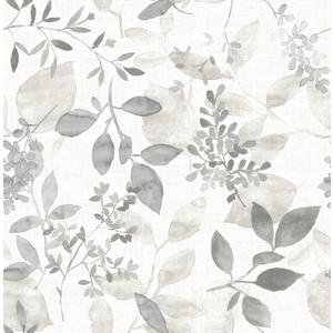 NuWallpaper NUS3144 Breezy Peel & Stick Wallpaper, Grey