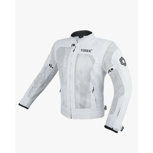 CUBER Motorcycle Breathable Mesh Jacket Mens With CE Armor Bikers Racing Gear, Summer Motorbike Protective Jacket, Small