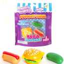 Yummy Mini Taba Squishies - Squish, Squeeze, Great for Stress Relief - Sensory / Fidget Play Food Squishy Toys for Kids and Adults, 3 Pack, 1.5"
