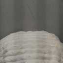 BEDELITE Fleece Throw Blanket for Couch - 300GSM Soft & Warm Fluffy Cream White Blanket, Decorative and Giftable Striped Blankets for Women, Men, 50"x60"