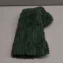 EMEMA Pack of 2 Corduroy Soft Soild Decorative Square Christmas Throw Pillow Covers Cushion Cases Spring Pillowcases for Couch Sofa Bedroom Car 14x14 Inch Dark Green