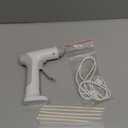 Cordless Hot Glue Gun, 10s Fast Preheat, 30PCS Mini Glue Sticks 7x100mm, 4V 20W Type-C Rechargeable, Anti-Drip, Auto-Off, for DIY Crafts, Repair, Decoration (White)