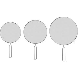 3-Piece Splatter Screen Set  Fine Mesh Stainless-Steel Grease Splatter Guard For Pots, Pans, and Skillets  Kitchen Gadgets By Classic Cuisine