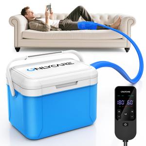 Ice Machine for Knee After Surgery, Portable Cold Therapy Machine, Program Timer Ice Therapy Machine with Quiet Pump, Cold Compress Pad for Ankle, Arm Joints, Sports Injuries, Cryotherapy Pain Relief