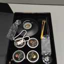 Electric Whiskey Smoker Kit, Old Fashioned Smoker Kit with 8 Wood Chip, Cocktail Smoker Kit with Whiskey Stone, Drink Smoker Gift Set for Birthday, Bourbon Whiskey for Men, Dad, Husband