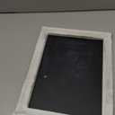 HBCY Creations Rustic Whitewash Tabletop Chalkboard Sign / Hanging Magnetic Wall Chalkboard / Small Countertop Easel / Kitchen Memo Board, 9.5" x 14", for Weddings, Birthdays, Baby Announcements