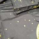 Caressma Black Comforter Set Moon Star Twin Size 2pcs with Pillowcase
