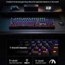 RGB Mechanical Gaming Keyboard Blue Switch, 104 Keys Full-Size Light Up Key-board with 11 Backlit Modes, Anti-Ghosting, Double-Shot ABS Keycaps, USB Wired Computer Key board for Windows PC Gamer