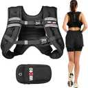 Weighted Vest for Men Women, No-Bounce  20LB Weights Vest with Adjustable Buckles & Reflective Stripes | Weight Vest for Walking Running Hiking Workout