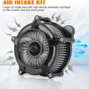 Air Cleaner Intake Filter System Kit Air Filters Cover for Harley Touring 2008-2016 Softail '16-'17 FLSTNSE '14-'15 FLSTSE 2011-2012 FXSBSE 2013-2014 Dyna FXDLS 2017