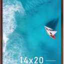 Brown 14x20 Picture Frame Lightweight yet Durable Frame Wall Hanging