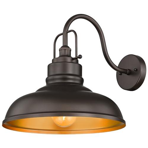 zeyu 18 Inch Barn Light, Farmhouse Outdoor Sconces Wall Lighting, Outdoor Barn Light for Garden Garage, Oil Rubbed Bronze Finish, 016-1BL ORB