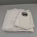 NICETOWN Thick Flax Linen Curtains for Living Room, Rustic Ring Top Semi Sheer Panels Privacy Assured Semi Sheer Linen Blend Drapes for Kids Room/Bedroom, Cream, W55 x L96, 1 Pair