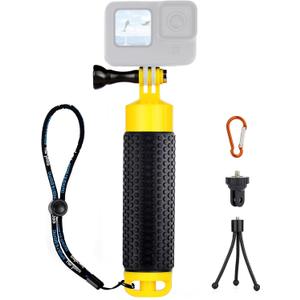 Floating Hand Grip Underwater Handle Mount with Detachable Tripod Stand for GoPro Hero 13 12 11 10 9 7 8 6 5 4 Max Mini Session DJI Action Camera Ideal for Diving Snorkeling Swimming Sport