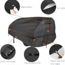 Log Splitter Cover Waterproof 420D Oxford Cloth 83" x 45" x 39" Suitable for 15-45 ton Gas or Electric Log splitters Weather-Resistant Wood Splitter Cover (15-45 Ton - PU)