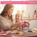 4E's Novelty 24 Pack Classroom Valentine Cards with Tic Tac Toe Keychains Games, Bulk Valentines Day Cards & Gifts for Kids School Valentines Classroom Exchange, Valentines Party Favors