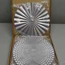 Hicarer 4 Pcs 12 Inch Metal Wall Art Decor Sunburst Hanging Metal Artwork Decor Wall Art Decorations for Home Living Room Office Gift for Christmas(Silver)