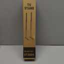 Rfiver Table Top TV Stand with Height Adjustable TV Legs, TV Stands Base with Cable Management for Most 37 to 86 Inch Flat or Curved TVs, Steel TV Feet Holds up to 150 lbs, Max VESA 800x600mm, Black