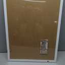 DAHAPYBOO Cork Board with Linen White,Bulletin Board 23"x17" Hanging Corkboards for Office Home School Message Board or Vision Board Decoration.
