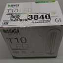 Sunco Lighting 6 Pack 5W=40W Dusk to Dawn Outdoor T10 Light Tubular LED Bulbs, CRI90 2700K Soft White E26 Base, 450 Lumens, Vintage Filament, Waterproof, Outdoor Decorative UL.