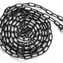 19ft Heavy Duty Chain for Light Fixture, Pendant Light Extra Chain Permits Installation of Chain-Hung Fixtures on High Ceilings with Max Fixture Weight of 65 Pounds, Black(L0580)