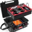 STARTRC Dual Layer Avata 2 Case,Waterproof Carrying Hard Case for DJI Avata 2 Fly More Combo with DJI Goggles 3/RC Motion 3/FPV Remote Controller 3,Battery Charging Hub,FPV Drone Accessories