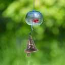DOITOOL Bell Wind Chime Accessories 20Pcs Small Alloy Bells for DIY Crafts Vintage Bronze Jingle Bells for Home Decor Pet Collar and Holiday Decorations