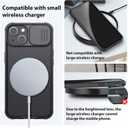 Nillkin iPhone 14 Plus Magnetic Case With Camera Cover, Compatible With MagSafe, CamShield Pro 5G Car Mount Case 6.7'', Built-in Magnet Circle (Black)