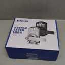 TEEHO TE004 Keyless Entry Keypad Door Lock with Handle - Smart Digital Electronic Lock for Interior Door with Anti-Peeping, Auto Lock & Passage Mode - Easy Installation - Matte Black