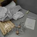 Ogrmar Teepee Play Tent Foldable White Canvas Playhouse Portable Tent for Girls and Boys to Play Indoor and Outdoor, White