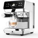 MAttinata Cappuccino Machine, Espresso Machine with Automatic Milk Frother, Stainless Steel Espresso Maker 20 Bar, Latte Coffee Maker with Touchscreen for Home, Office Black