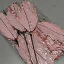 6 Pcs 18 x 15 Inch Large Pink Christmas Poinsettia Flowers Jumbo Rose Gold Xmas Ornament Pink Christmas Tree Decorations Rose Gold Glitter Poinsettia for Wreath Garland Indoor Outdoor Decor